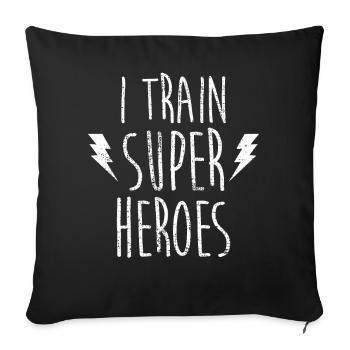 Trainer - Sofa pillowcase 17,3'' x 17,3'' (45 x 45 cm) - black - Front
