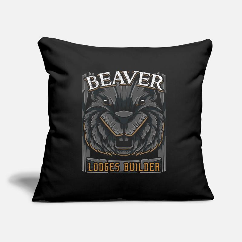 Modern Beaver Lumberjack Wilderness Canada Builder Sofa pillowcase 17,3'' x 17,3'' (45 x 45 cm)