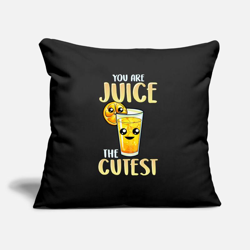 Pun vous êtes le jus le plus mignon Housse de coussin décorative 45 x 45 cm