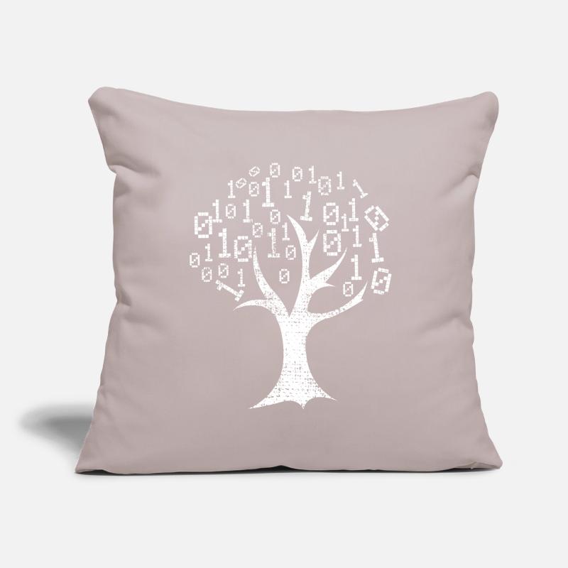 Arbre d'écriture de code Housse de coussin décorative 45 x 45 cm