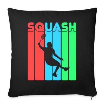 Squash - Sofakissenbezug 45 x 45 cm - Schwarz - Vorne
