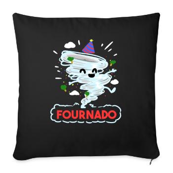 4e anniversaire Four Boy Girl 4 Fournado Cadeau - Housse de coussin décorative 45 x 45 cm - noir - Devant