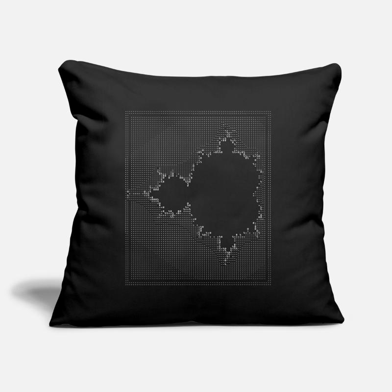 nerd mandelbrot ascii apfelmännchen code programer Sofa pillowcase 17,3'' x 17,3'' (45 x 45 cm)
