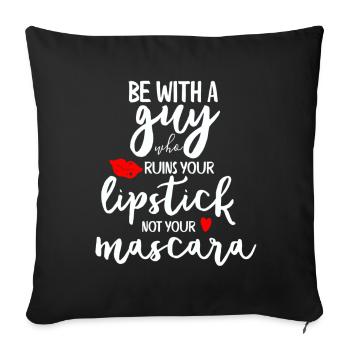 Funny sayings gift idea - Sofa pillowcase 17,3'' x 17,3'' (45 x 45 cm) - black - Front