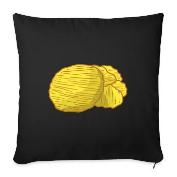 chips - Housse de coussin décorative 45 x 45 cm - noir - Devant