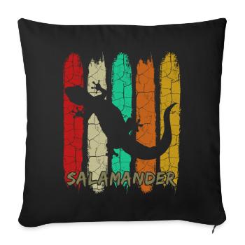 salamandre - Housse de coussin décorative 45 x 45 cm - noir - Devant