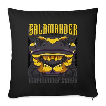 salamandre - Housse de coussin décorative 45 x 45 cm - noir - Devant