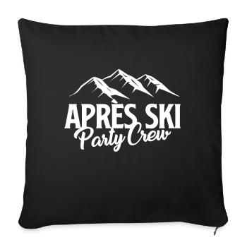 Party Crew Apres Ski - Sofa pillowcase 17,3'' x 17,3'' (45 x 45 cm) - black - Front