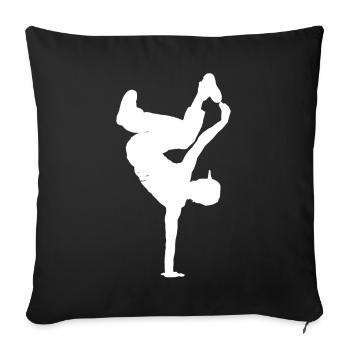 BREAKDANCE SHIRT - Housse de coussin décorative 45 x 45 cm - noir - Devant