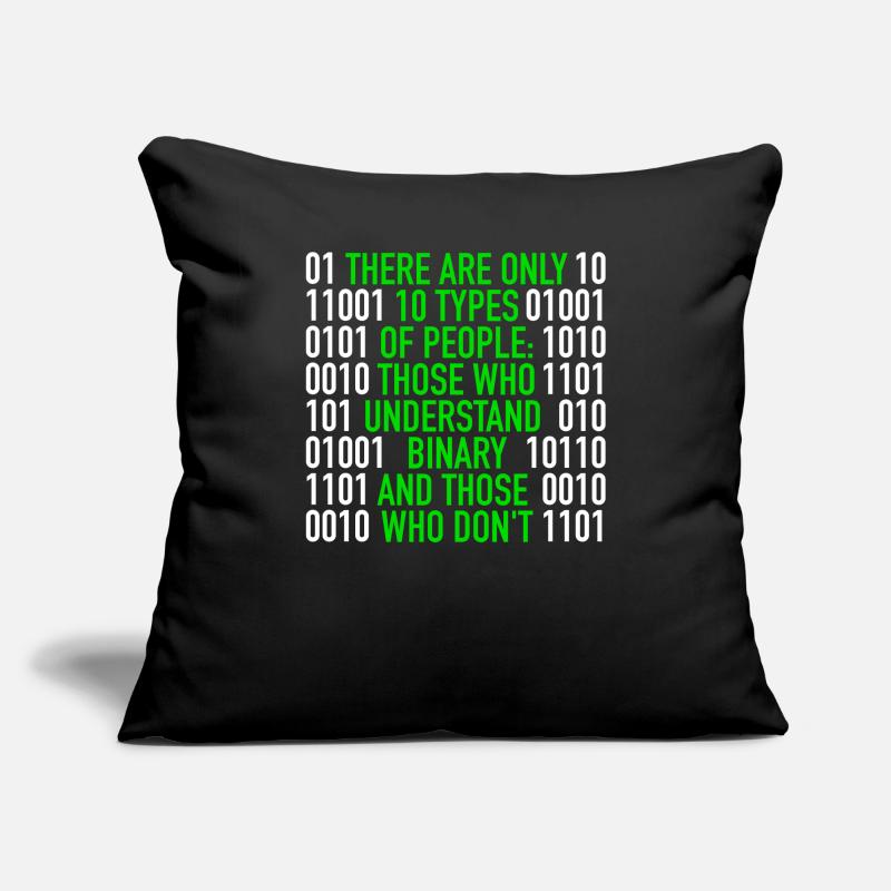 There are only 10 Types of People Binary Code Sofa pillowcase 17,3'' x 17,3'' (45 x 45 cm)
