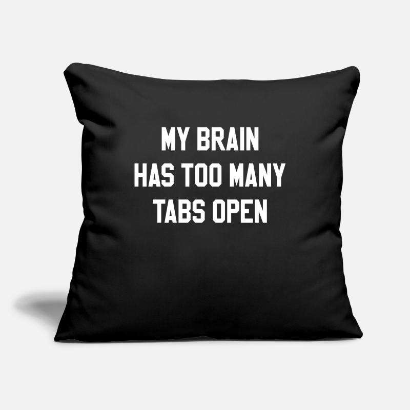 Thoughts circles student computer science Sofa pillowcase 17,3'' x 17,3'' (45 x 45 cm)