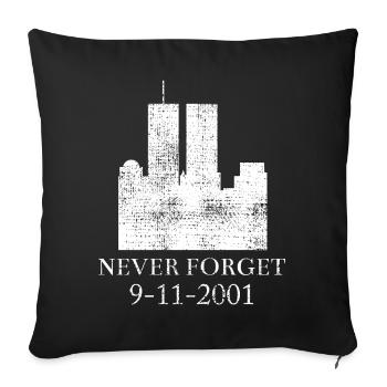 9 11 chemise - Housse de coussin décorative 45 x 45 cm - noir - Devant