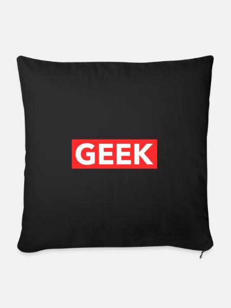 Geek - Sofakissenbezug 45 x 45 cm - Schwarz