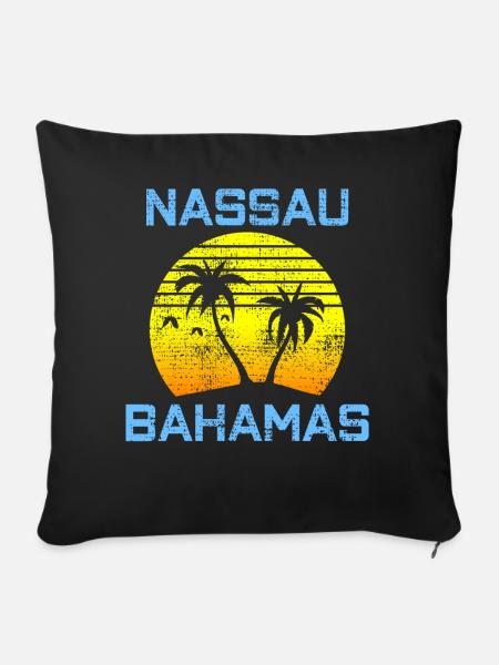 Nassau - Sofakissenbezug 45 x 45 cm - Schwarz