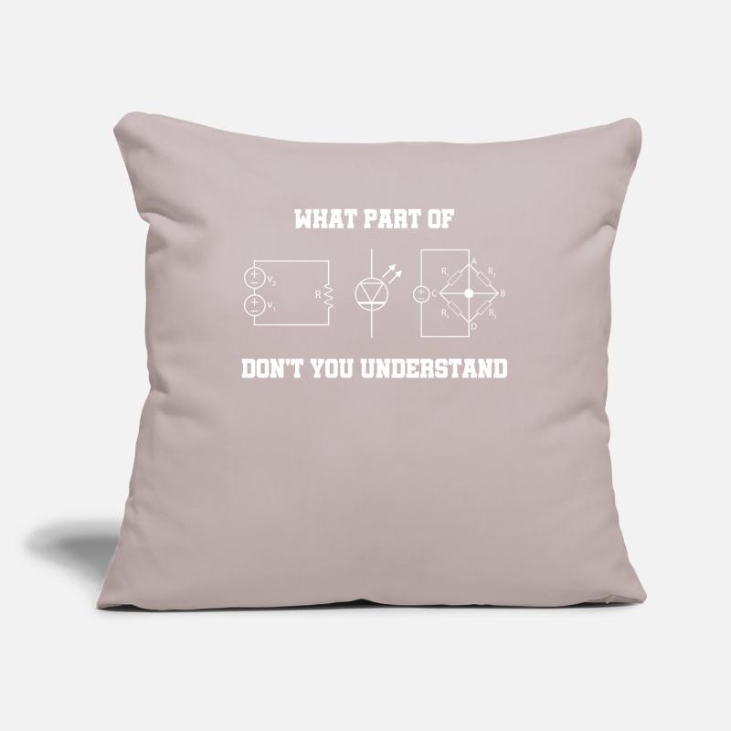 Physics electronics Sofa pillowcase 17,3'' x 17,3'' (45 x 45 cm)