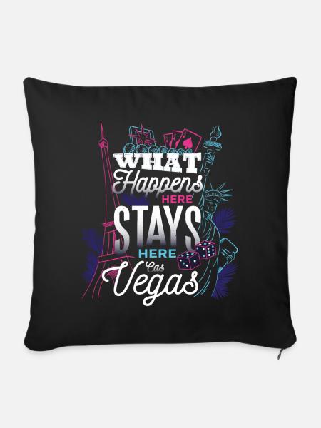 Las Vegas - Sofakissenbezug 45 x 45 cm - Schwarz