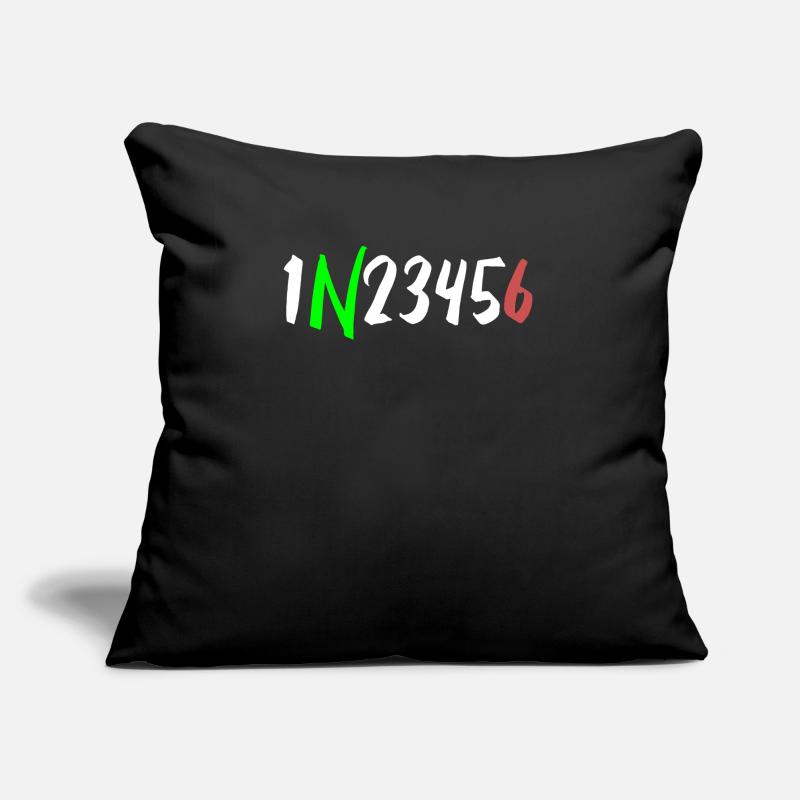 1N23456 Motorcycle Circuit One Down Five Up Sofa pillowcase 17,3'' x 17,3'' (45 x 45 cm)
