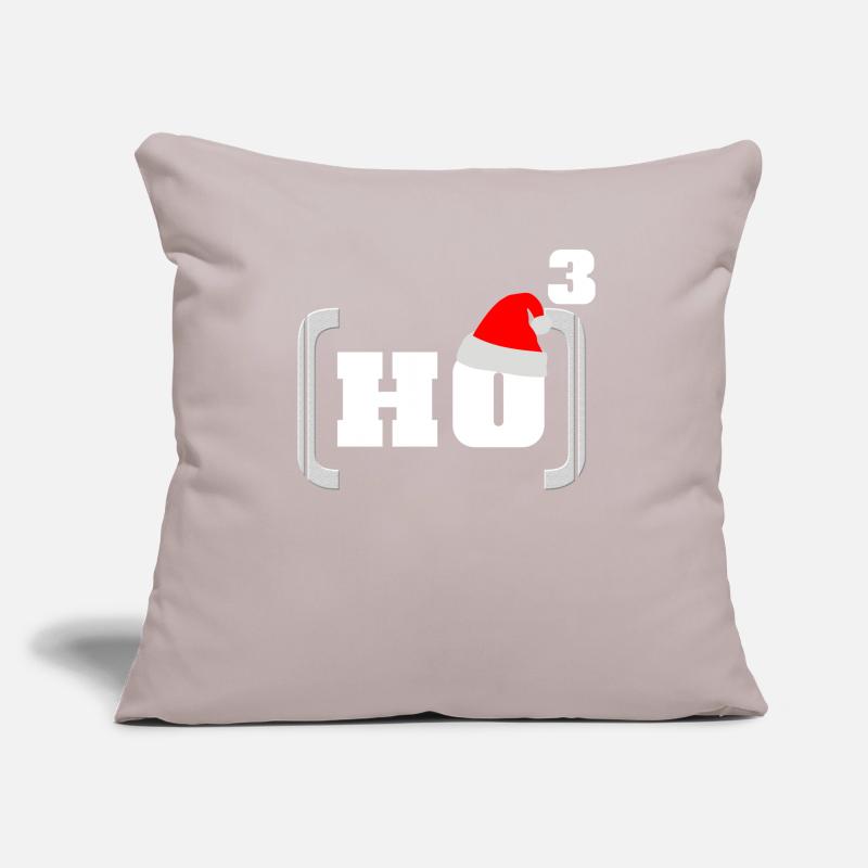 Hohoho Maths Noël Housse de coussin décorative 45 x 45 cm