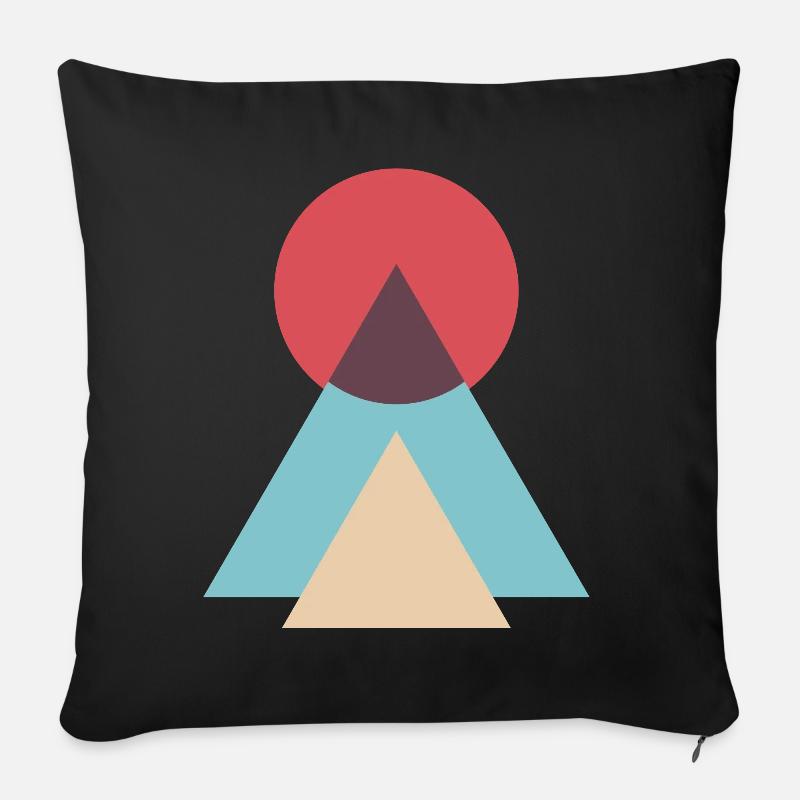 Natur - Sofakissenbezug 45 x 45 cm - Schwarz
