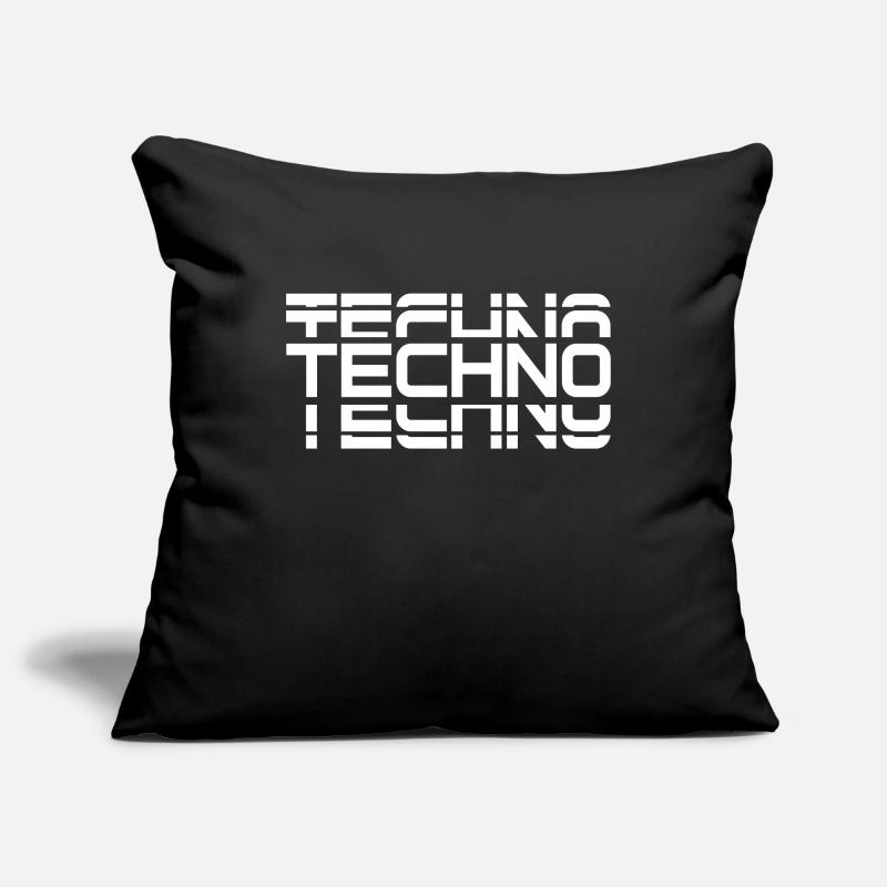 Techno techno techno Housse de coussin décorative 45 x 45 cm