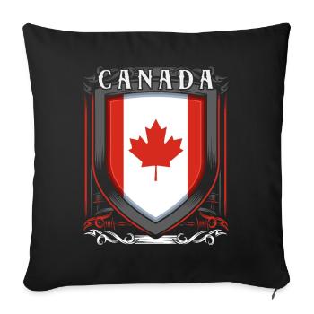 Canada - Housse de coussin décorative 45 x 45 cm - noir - Devant