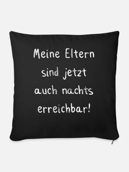 Baby Schlaflos - Sofakissenbezug 45 x 45 cm - Schwarz
