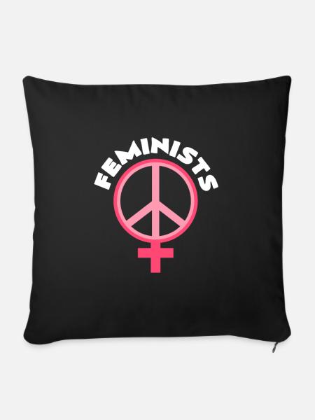 Feminist - Sofakissenbezug 45 x 45 cm - Schwarz