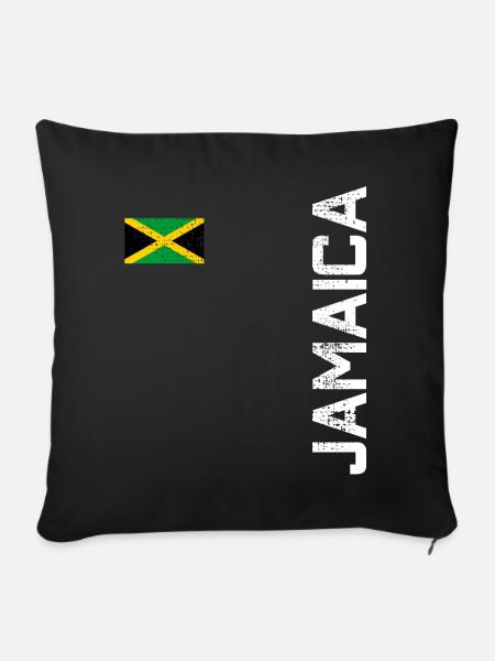 Jamaica - Sofakissenbezug 45 x 45 cm - Schwarz
