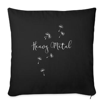 Heavy Metal - Housse de coussin décorative 45 x 45 cm - noir - Devant