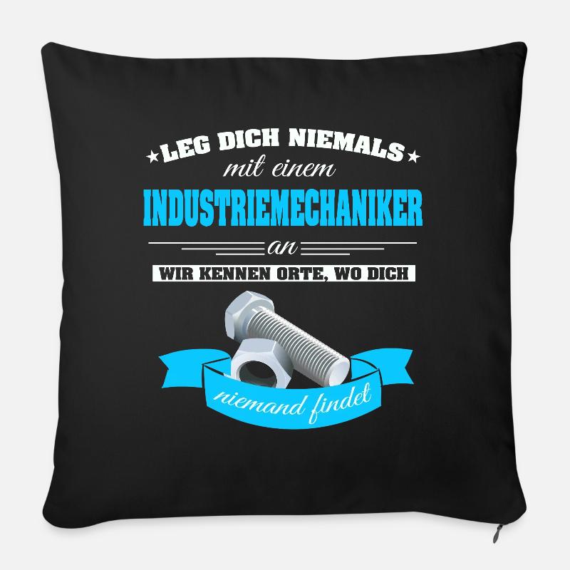 Industriemechaniker - Sofakissenbezug 45 x 45 cm - Schwarz