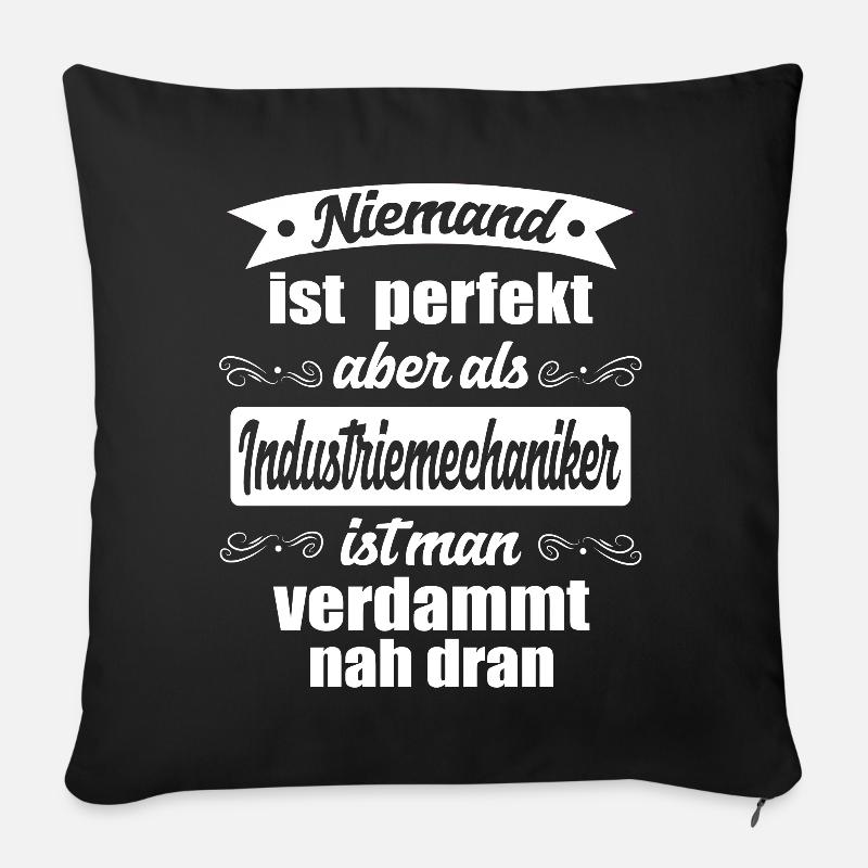Industriemechaniker - Sofakissenbezug 45 x 45 cm - Schwarz
