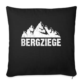 Chèvres de montagne - Housse de coussin décorative 45 x 45 cm - noir - Devant