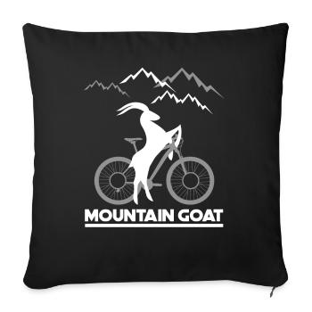 Mountain Goat Bicycle - Housse de coussin décorative 45 x 45 cm - noir - Devant
