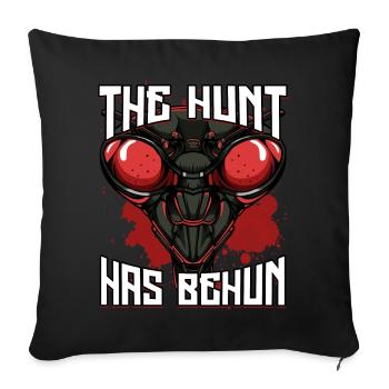 Mantis predator | Praying mantis insect gift - Sofa pillowcase 17,3'' x 17,3'' (45 x 45 cm) - black - Front