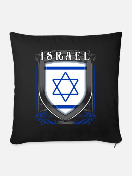 Israel - Sofakissenbezug 45 x 45 cm - Schwarz