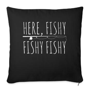 Pêche Club pêche Angel - Housse de coussin décorative 45 x 45 cm - noir - Devant