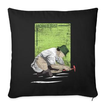 Archäologe Wissenschaft Archäologie Historie - Sofakissenbezug 45 x 45 cm - Schwarz - Vorne
