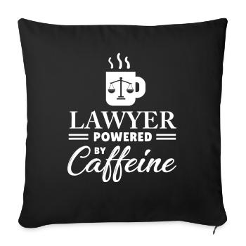 Rechtsanwalt Rechtsanwalt Anwalt Advokat Kaffee Geschenk - Sofakissenbezug 45 x 45 cm - Schwarz - Vorne