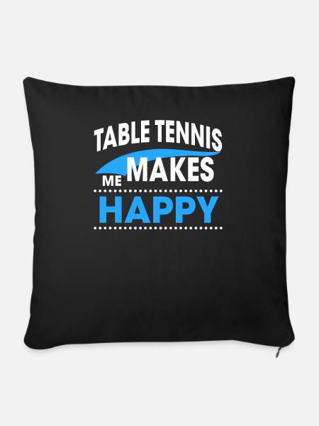 TABLE TENNIS - Sofakissenbezug 45 x 45 cm - Schwarz