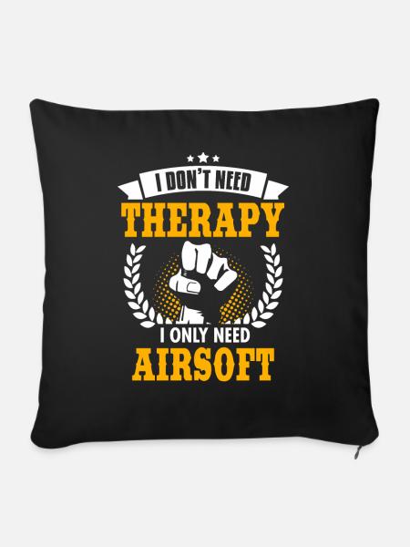 Airsoft - Sofakissenbezug 45 x 45 cm - Schwarz
