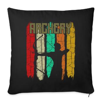 archer - Housse de coussin décorative 45 x 45 cm - noir - Devant