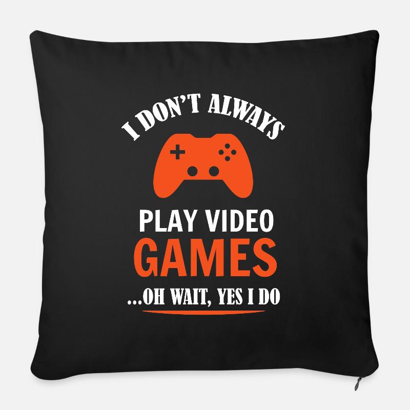 Gaming - Sofakissenbezug 45 x 45 cm - Schwarz