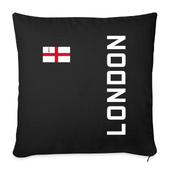 CHEMISE DE LONDON - Housse de coussin décorative 45 x 45 cm - noir - Devant