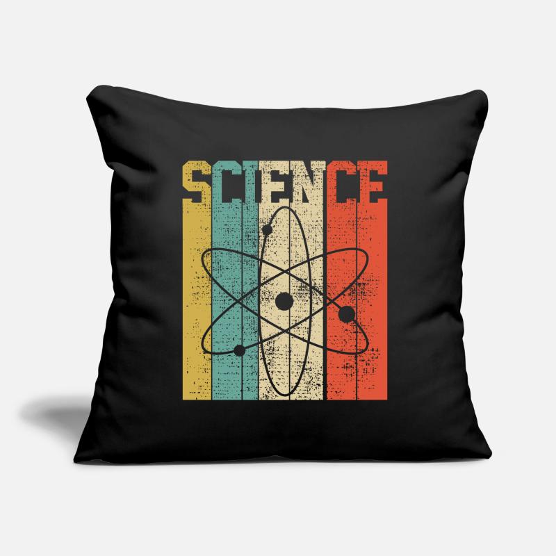 SCIENCE ATOM Housse de coussin décorative 45 x 45 cm