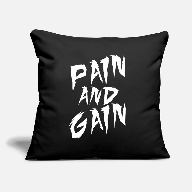 Version propre de PainGain Housse de coussin décorative 45 x 45 cm