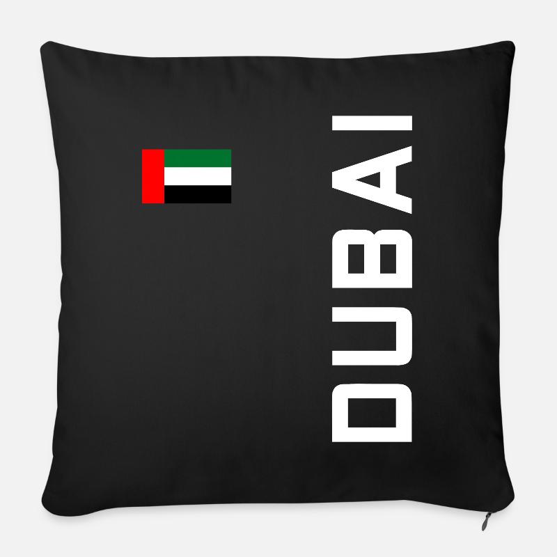 DUBAI DUBAI - Sofakissenbezug 45 x 45 cm - Schwarz