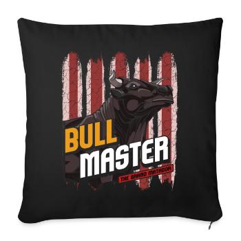bull - Sofa pillowcase 17,3'' x 17,3'' (45 x 45 cm) - black - Front