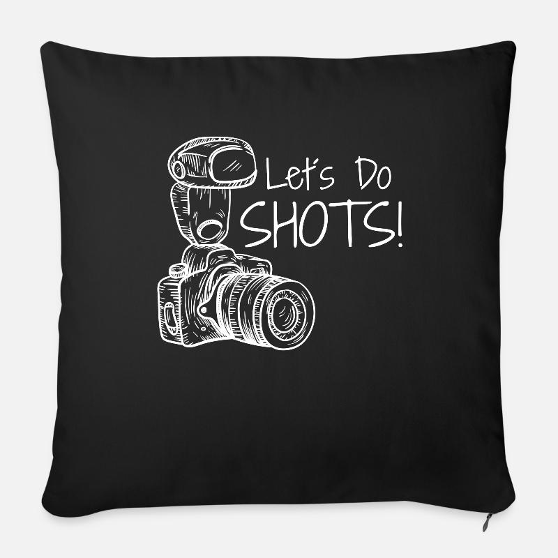 Fotografie - Sofakissenbezug 45 x 45 cm - Schwarz