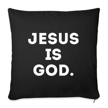 Jésus - Housse de coussin décorative 45 x 45 cm - noir - Devant