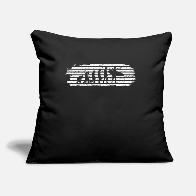 EVOLUTION DU SURF Housse de coussin décorative 45 x 45 cm